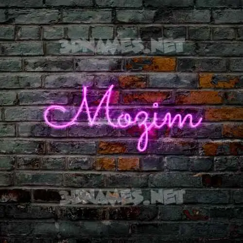 mozim in Pink Neon style - 3D name wallpaper mozim in Pink Neon style - 3D name wallpaper