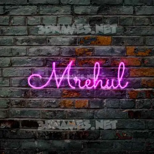 mrehul in Pink Neon style - 3D name wallpaper mrehul in Pink Neon style - 3D name wallpaper