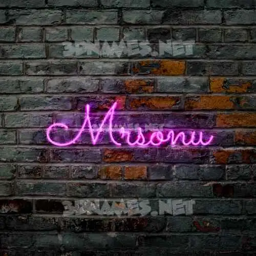 mrsonu in Pink Neon style - 3D name wallpaper mrsonu in Pink Neon style - 3D name wallpaper