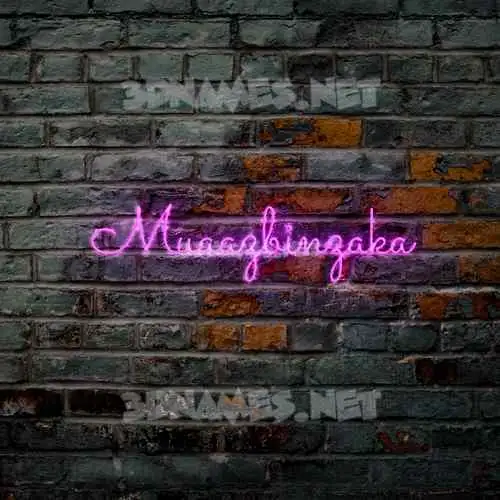 muaazbinzaka in Pink Neon style - 3D name wallpaper muaazbinzaka in Pink Neon style - 3D name wallpaper