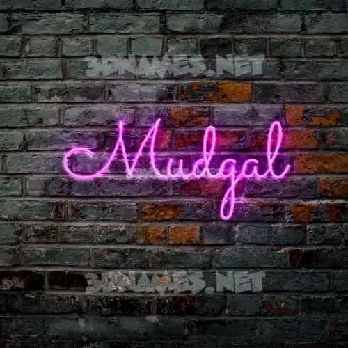 mudgal in Pink Neon style - 3D name wallpaper mudgal in Pink Neon style - 3D name wallpaper