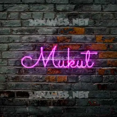 mukut in Pink Neon style - 3D name wallpaper mukut in Pink Neon style - 3D name wallpaper