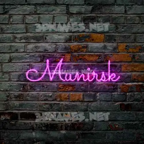 munirsk in Pink Neon style - 3D name wallpaper munirsk in Pink Neon style - 3D name wallpaper
