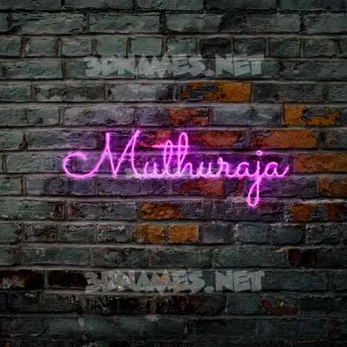 muthuraja in Pink Neon style - 3D name wallpaper muthuraja in Pink Neon style - 3D name wallpaper