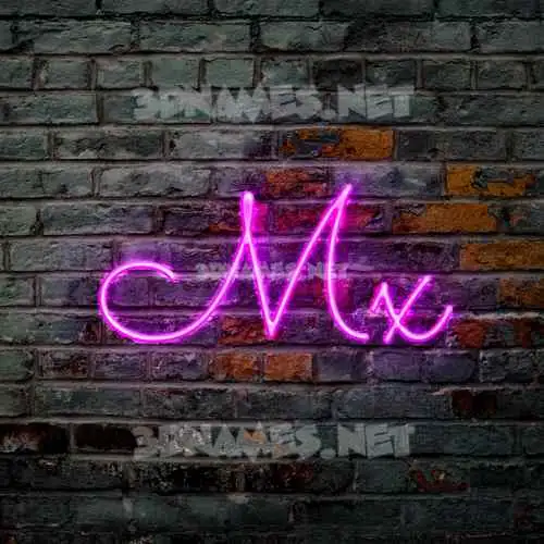 mx in Pink Neon style - 3D name wallpaper mx in Pink Neon style - 3D name wallpaper