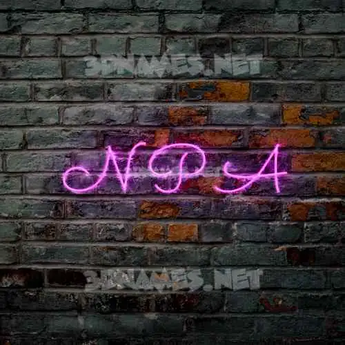n p a in Pink Neon style - 3D name wallpaper n p a in Pink Neon style - 3D name wallpaper