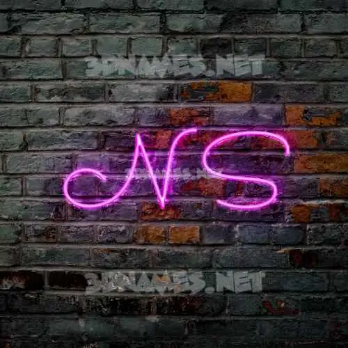 n s in Pink Neon style - 3D name wallpaper n s in Pink Neon style - 3D name wallpaper