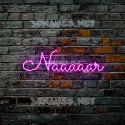 naaaaar in Pink Neon style - 3D name wallpaper naaaaar in Pink Neon style - 3D name wallpaper