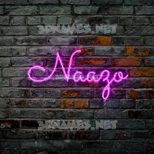 naazo in Pink Neon style - 3D name wallpaper naazo in Pink Neon style - 3D name wallpaper