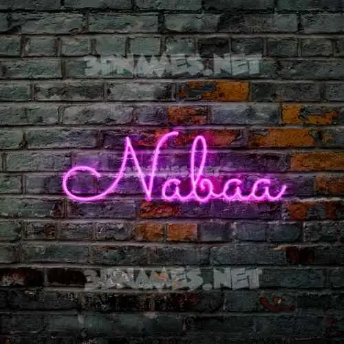 nabaa in Pink Neon style - 3D name wallpaper nabaa in Pink Neon style - 3D name wallpaper