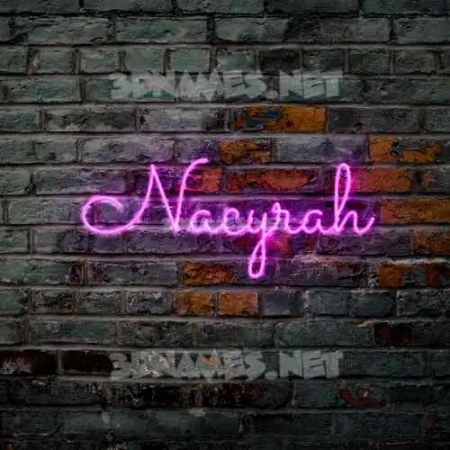 nacyrah in Pink Neon style - 3D name wallpaper nacyrah in Pink Neon style - 3D name wallpaper
