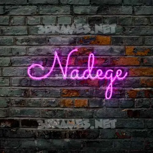 nadege in Pink Neon style - 3D name wallpaper nadege in Pink Neon style - 3D name wallpaper