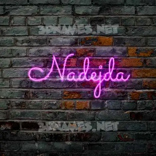 nadejda in Pink Neon style - 3D name wallpaper nadejda in Pink Neon style - 3D name wallpaper