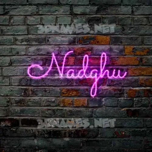 nadghu in Pink Neon style - 3D name wallpaper nadghu in Pink Neon style - 3D name wallpaper