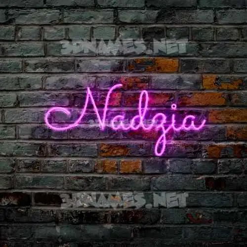 nadzia in Pink Neon style - 3D name wallpaper nadzia in Pink Neon style - 3D name wallpaper