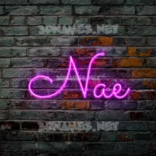 nae in Pink Neon style - 3D name wallpaper nae in Pink Neon style - 3D name wallpaper