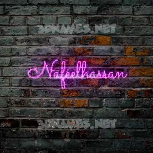 nafeelhassan in Pink Neon style - 3D name wallpaper nafeelhassan in Pink Neon style - 3D name wallpaper