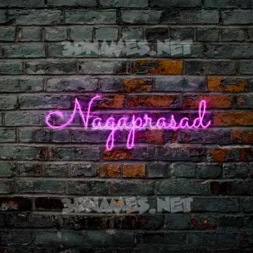 nagaprasad in Pink Neon style - 3D name wallpaper nagaprasad in Pink Neon style - 3D name wallpaper