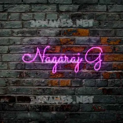 nagaraj g in Pink Neon style - 3D name wallpaper