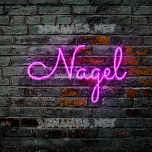nagel in Pink Neon style - 3D name wallpaper nagel in Pink Neon style - 3D name wallpaper