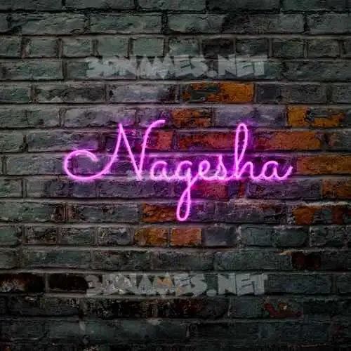 nagesha in Pink Neon style - 3D name wallpaper nagesha in Pink Neon style - 3D name wallpaper