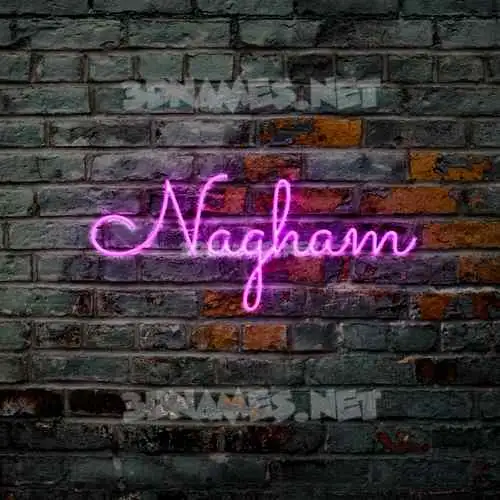 nagham in Pink Neon style - 3D name wallpaper nagham in Pink Neon style - 3D name wallpaper