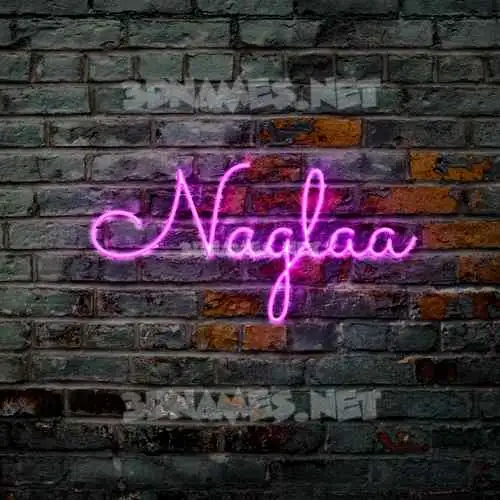 naglaa in Pink Neon style - 3D name wallpaper naglaa in Pink Neon style - 3D name wallpaper
