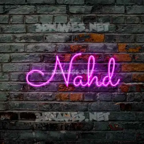 nahd in Pink Neon style - 3D name wallpaper nahd in Pink Neon style - 3D name wallpaper