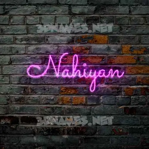 nahiyan in Pink Neon style - 3D name wallpaper nahiyan in Pink Neon style - 3D name wallpaper