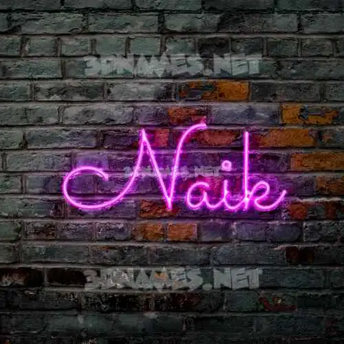 naik in Pink Neon style - 3D name wallpaper naik in Pink Neon style - 3D name wallpaper