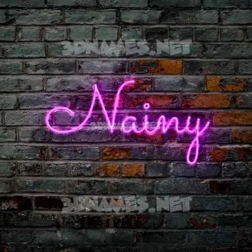 nainy in Pink Neon style - 3D name wallpaper nainy in Pink Neon style - 3D name wallpaper