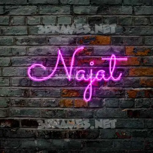 najat in Pink Neon style - 3D name wallpaper najat in Pink Neon style - 3D name wallpaper