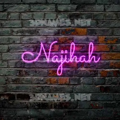 najihah in Pink Neon style - 3D name wallpaper najihah in Pink Neon style - 3D name wallpaper
