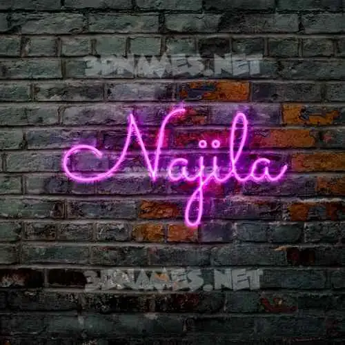 najila in Pink Neon style - 3D name wallpaper najila in Pink Neon style - 3D name wallpaper