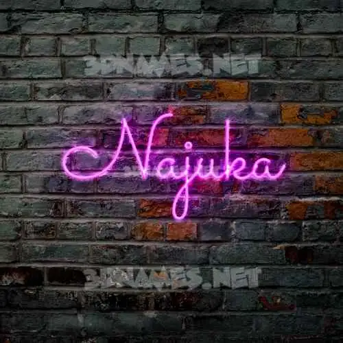 najuka in Pink Neon style - 3D name wallpaper najuka in Pink Neon style - 3D name wallpaper