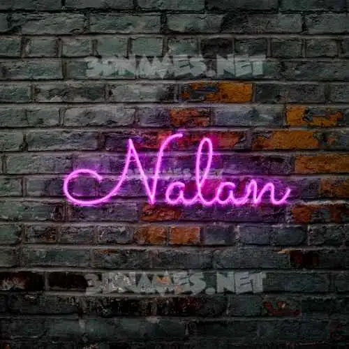 nalan in Pink Neon style - 3D name wallpaper nalan in Pink Neon style - 3D name wallpaper