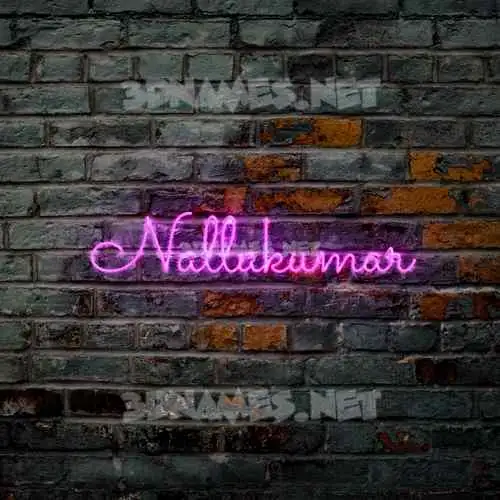 nallakumar in Pink Neon style - 3D name wallpaper nallakumar in Pink Neon style - 3D name wallpaper