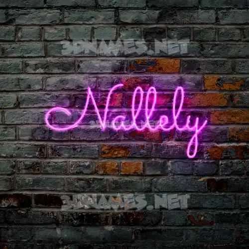 nallely in Pink Neon style - 3D name wallpaper nallely in Pink Neon style - 3D name wallpaper