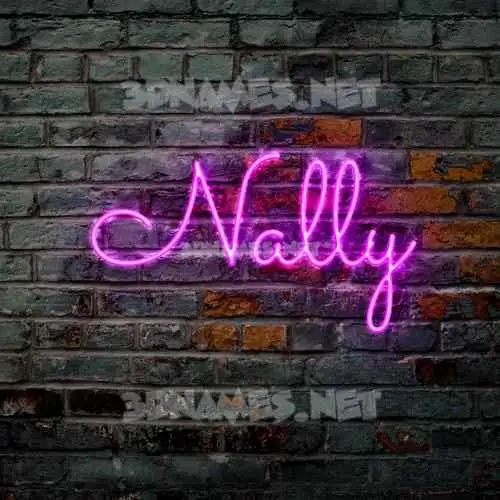 nally in Pink Neon style - 3D name wallpaper nally in Pink Neon style - 3D name wallpaper