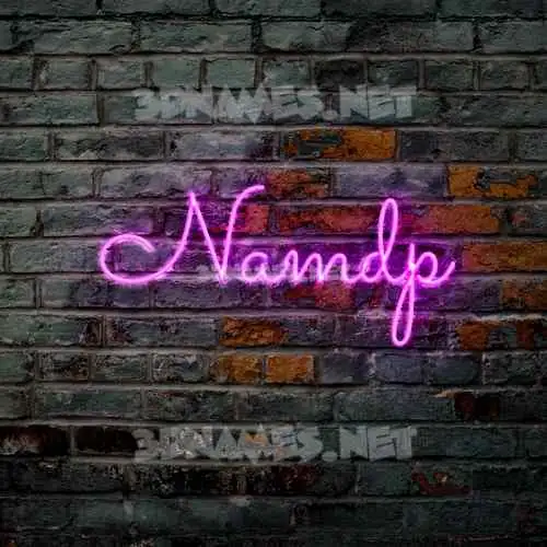 namdp in Pink Neon style - 3D name wallpaper namdp in Pink Neon style - 3D name wallpaper