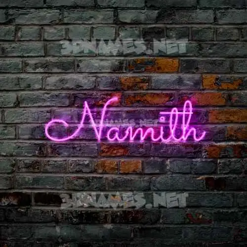 namith in Pink Neon style - 3D name wallpaper namith in Pink Neon style - 3D name wallpaper