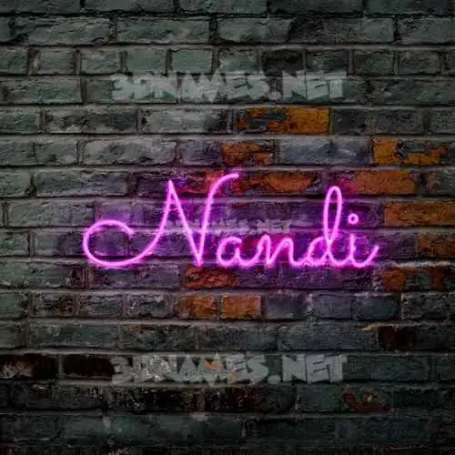nandi in Pink Neon style - 3D name wallpaper nandi in Pink Neon style - 3D name wallpaper