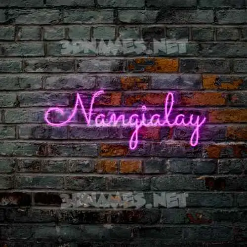 nangialay in Pink Neon style - 3D name wallpaper nangialay in Pink Neon style - 3D name wallpaper