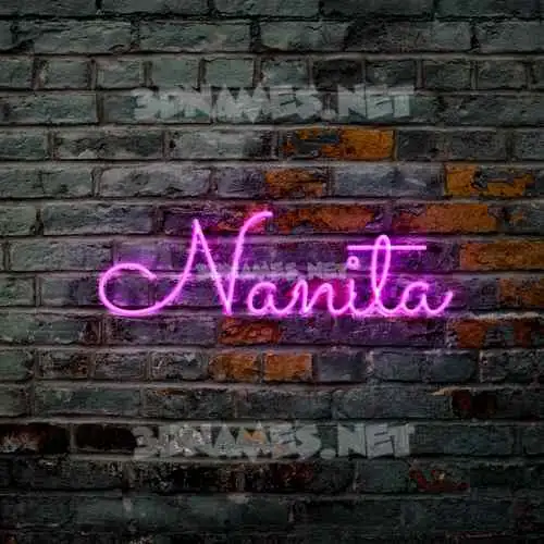 nanita in Pink Neon style - 3D name wallpaper nanita in Pink Neon style - 3D name wallpaper
