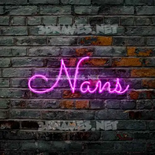 nans in Pink Neon style - 3D name wallpaper nans in Pink Neon style - 3D name wallpaper