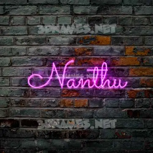 nanthu in Pink Neon style - 3D name wallpaper nanthu in Pink Neon style - 3D name wallpaper