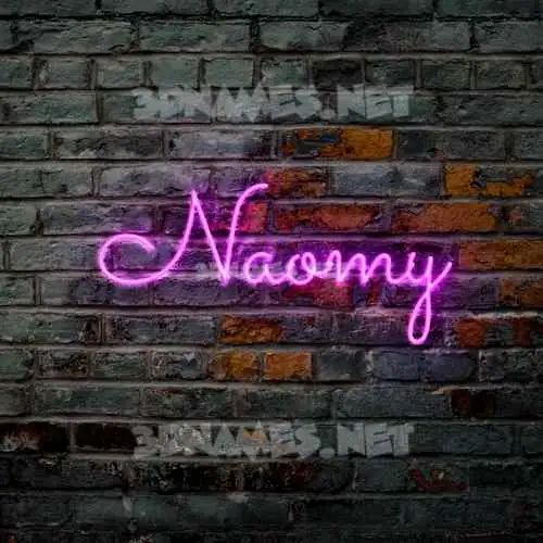 naomy in Pink Neon style - 3D name wallpaper naomy in Pink Neon style - 3D name wallpaper