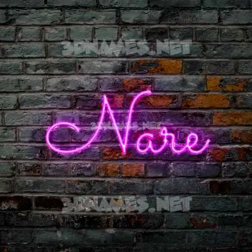 nare in Pink Neon style - 3D name wallpaper nare in Pink Neon style - 3D name wallpaper