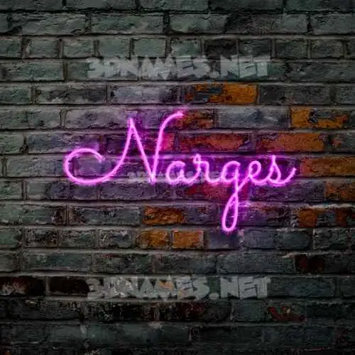 narges in Pink Neon style - 3D name wallpaper narges in Pink Neon style - 3D name wallpaper