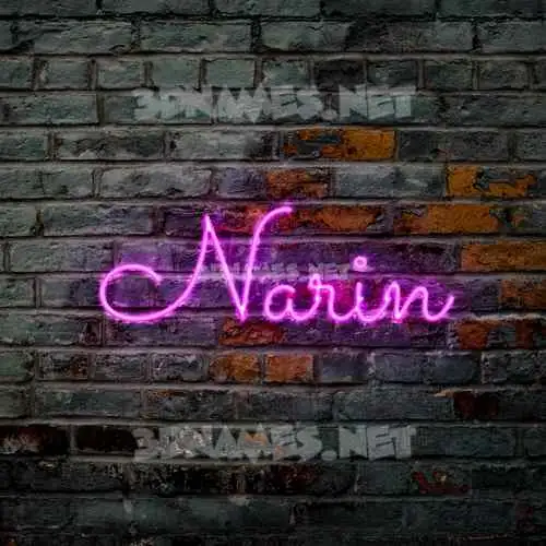 narin in Pink Neon style - 3D name wallpaper narin in Pink Neon style - 3D name wallpaper
